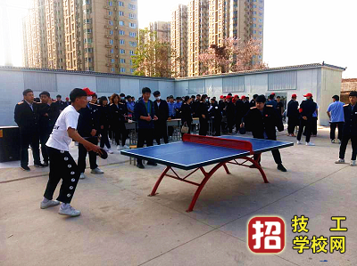 石家莊鐵路學校校園乒乓球比賽
